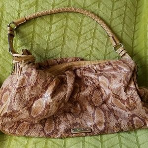 XOXO shoulder bag snake print